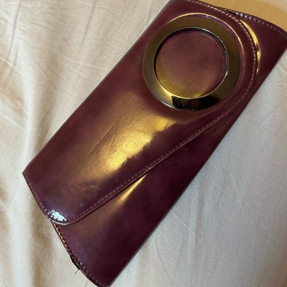NWT LeChateau Clutch with Strap - purple - grape - Picture 1 of 2